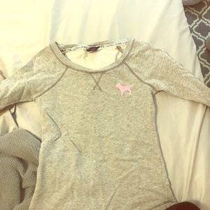 Pink Grey Quarter Length